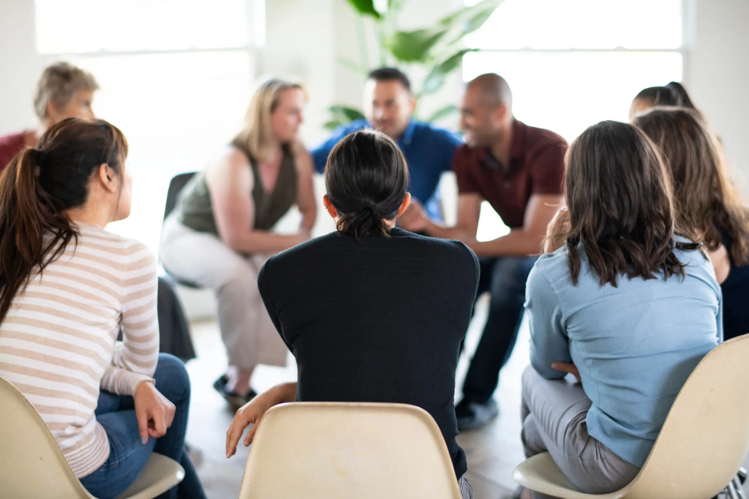 Supportive therapy group helping with emotional recovery