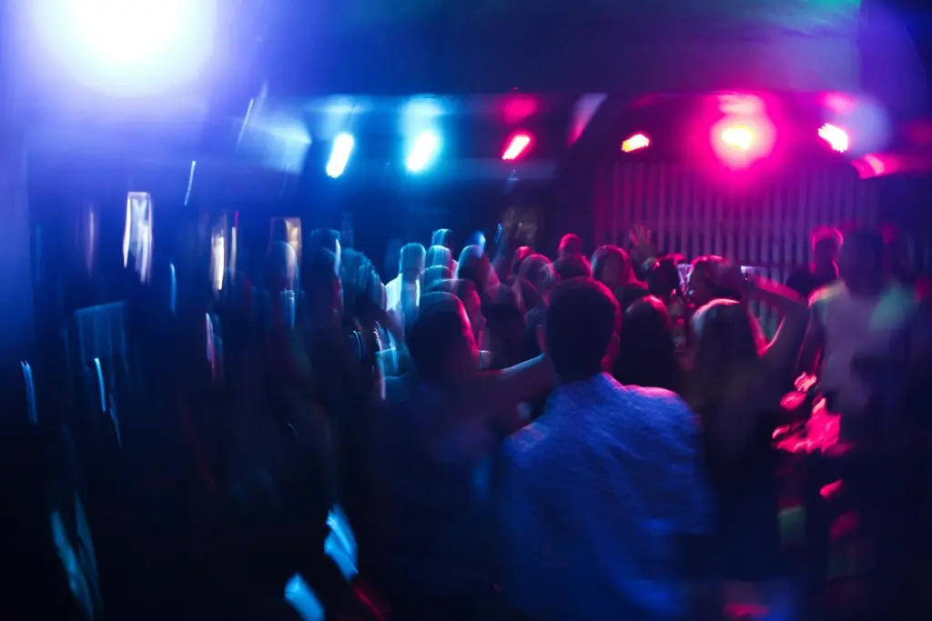 People partying in a club.