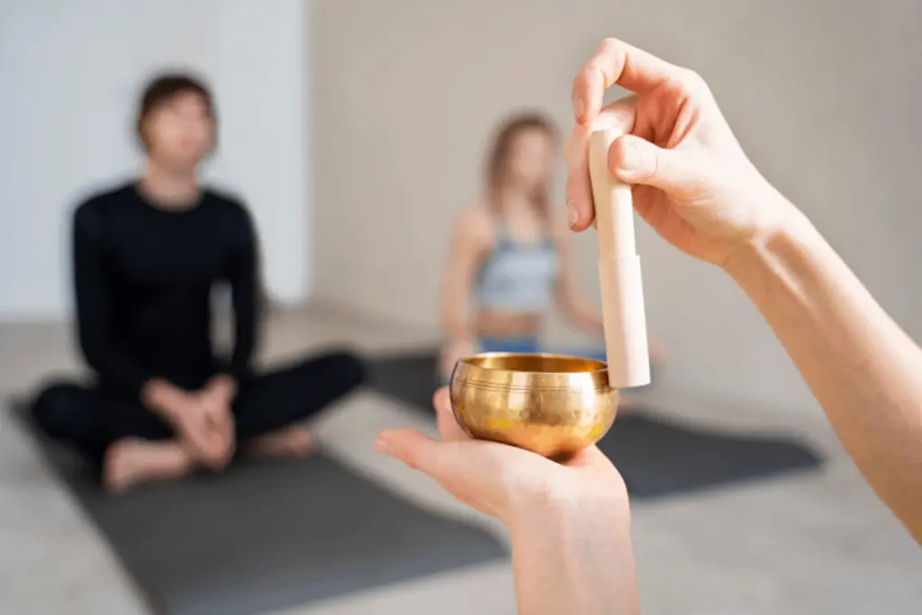 A sound therapy session.